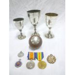 The First War Medals and sporting memorabilia of Charles E W Hares, RAF,