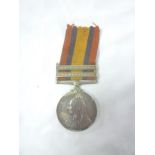 A Queen's South African medal with two bars (Trans/Laing's Nek) awarded to No. 2337 Pte. T.
