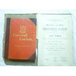 A 1920 Cornish Auction catalogue of properties in the Truro area including Threemilestone, Kenwyn,