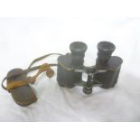 A pair of Second War German 6 x marine binoculars by C P Goerz,