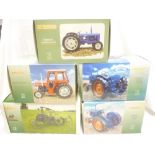 Five Universal Hobbies mint/boxed tractors including Fendt vintage tractor,