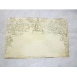 A GB Mulready 1d cover unused,