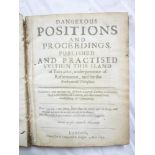 Bancroft (Richard) Dangerous Positions and Proceedings Published and Practiced Within This Iland'