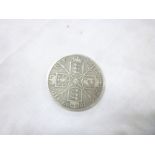 A Victorian 1889 silver double florin