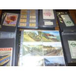 Five folder albums containing a collection of various Railway memorabilia including numerous