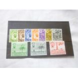 A set of ten 1963 Abu Dhabi stamps to 5r,