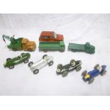Dinky Toys - four various racing cars,