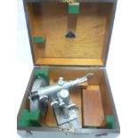 A precision circle tester for angular rotation by Hilger & Watts in fitted wooden case (originally
