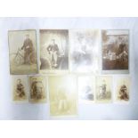 A selection of Victorian cabinet photographs and carte de visites - mainly sporting including