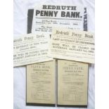 Three 19th Century hand bills for Redruth Penny Bank 1862,