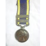 A Punjab medal 1848-1849 with two bars (Goojerat/Mooltan) awarded to James Stent 32nd Foot and a
