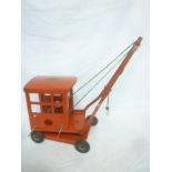 A Tri-ang tin plate mobile crane