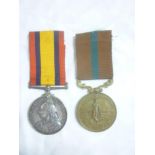 A rare pair of Boer War medals awarded to No. 104 Pte.