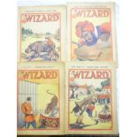 Four Wizard comics 1932-1935