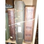 Three Victorian family photograph albums containing carte de visites and cabinet photographs -