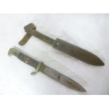 An original Second War German Hitler Youth dagger with single edged blade by Tiger of Solingen in