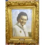 James Suris - oil on canvas Bust portrait of Winifred Emily Batten, signed and dated '67,