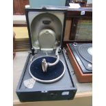 A Decca 44 portable wind up gramaphone