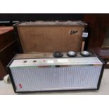 A Bush transistorised amplifier type AU51 and an Ecko A320 radio