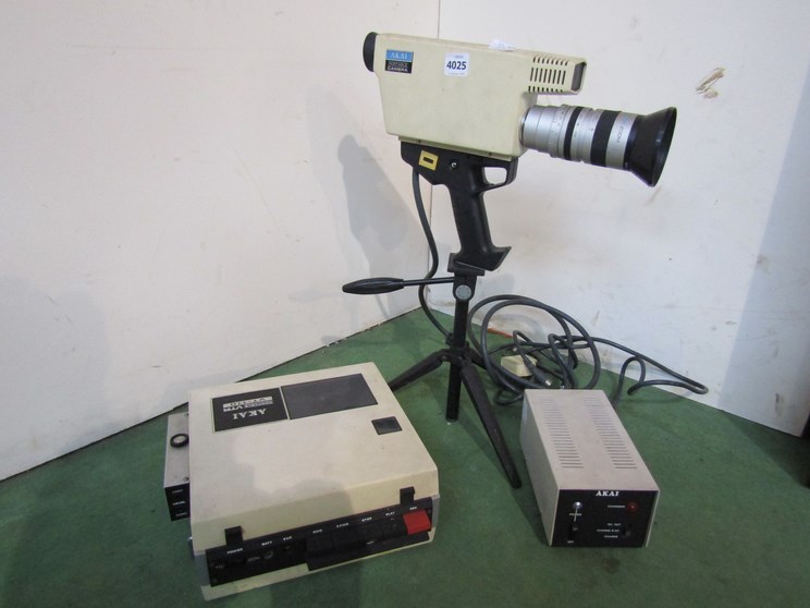 An Akai portable VTR VT-110 video recording unit