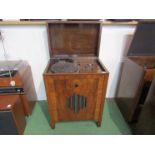 A Philips walnut cased radiogram with Art Deco design