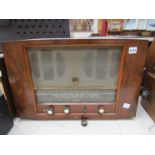 A walnut cased Pye Fenman II radio