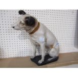 A resin figure of HMV Nipper the dog