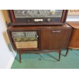 A wooden cased Herofon petite radiogram