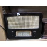 A Bakelite cased Radio Rentals model 204 radio