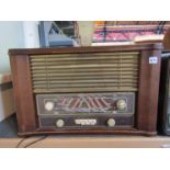 A wooden cased Linnet & Laursen Capella 5812 FM-AM radio