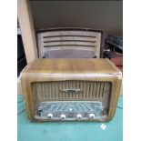 A wooden cased TO-R radio and a wooden cased Musette radio (2)