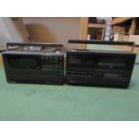 Two Mitsubishi video cassette recorders