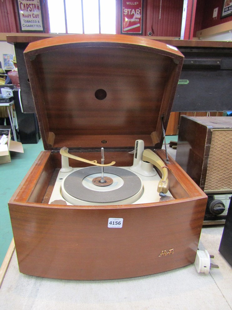 A wooden cased Pye HiFi record player