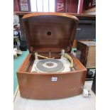 A wooden cased Pye HiFi record player