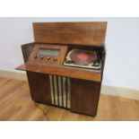 A walnut cased Pye Fenman II RM record maker radiogram with magnetic disc,