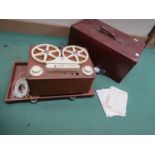 An early 1950s Tandberg Bandoptakker tape recorder with original paperwork