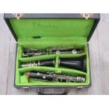 A Boosey and Hawkes "Regent" clarinet in African blackwood,