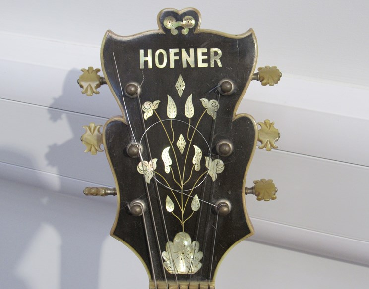 A Hofner Committee semi-acoustic guitar with spruce top, - Image 2 of 4