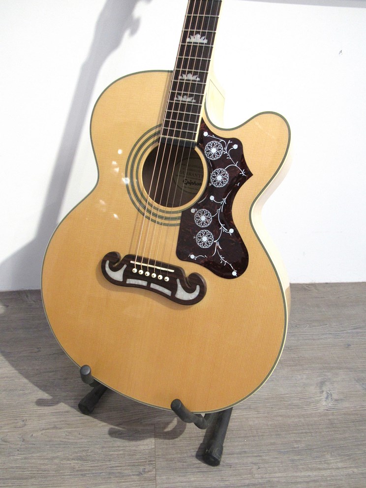 An Epiphone EJ-200 SCE electro-acoustic guitar with spruce top, - Image 2 of 3