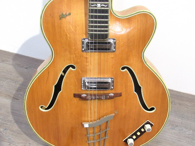 A Hofner Committee semi-acoustic guitar with spruce top, - Image 3 of 4