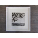 JANE SANGER (XXI): A framed and glazed mixed media entitled 'Uneasy Cloud' artist stamp verso