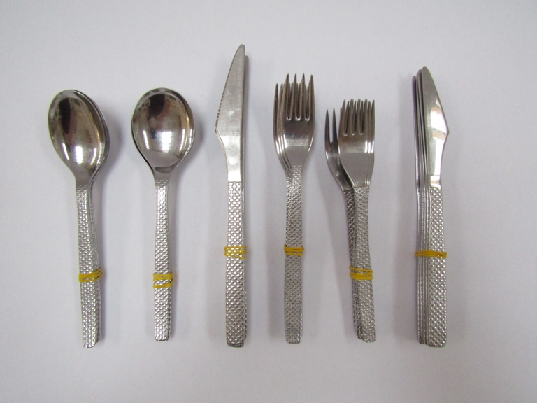 An Arthur Price vintage stainless steel 'tapestry' cutlery set