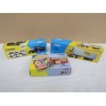 Three boxed Corgi Classics vehicles to include Leyland Beaver Box Trailer Set,