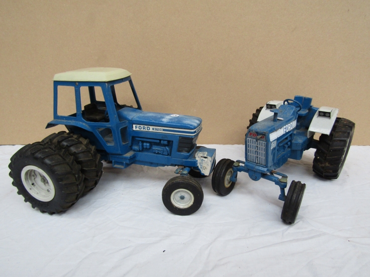 Two diecast Ford tractors