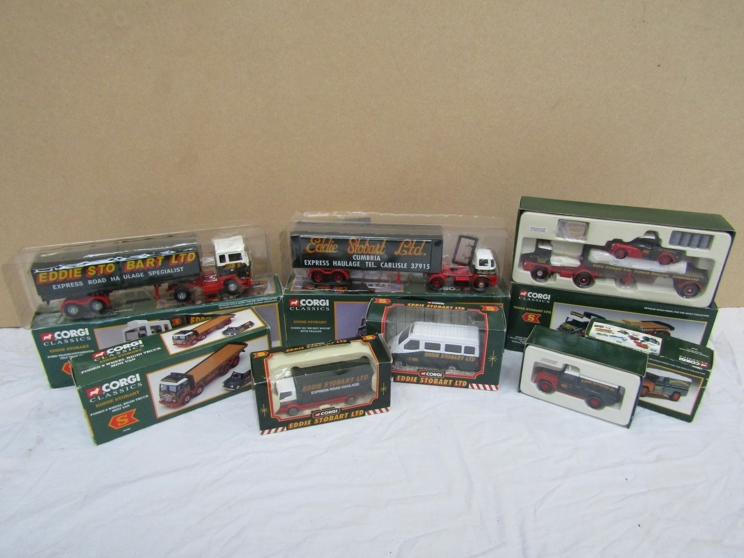 Seven boxed Corgi Eddie Stobart diecast vehicles