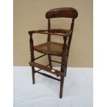 A bergere seated dolls high chair