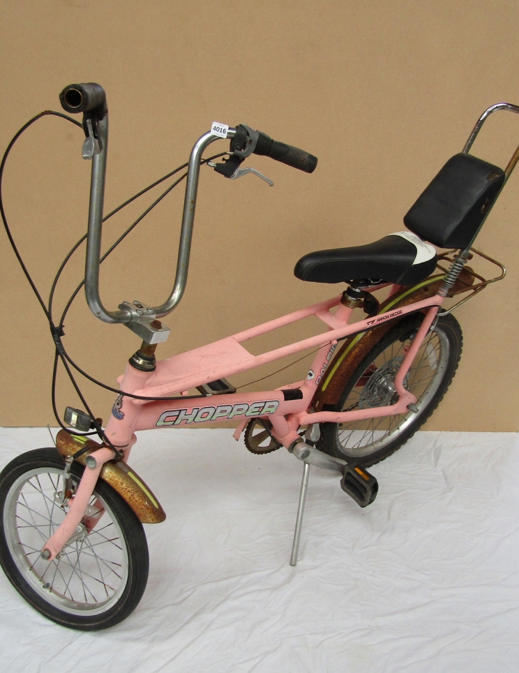 A Raleigh Chopper bicycle,