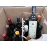 Twelve various bottles of red and white wines including Merlot and Rioja Blanco (12)