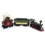 A Jim Beam 150 months Old Kentucky Whisky decanter train set comprising of Engine and two carriages,