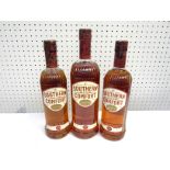 Three bottles of Southern Comfort 70cl x 2,